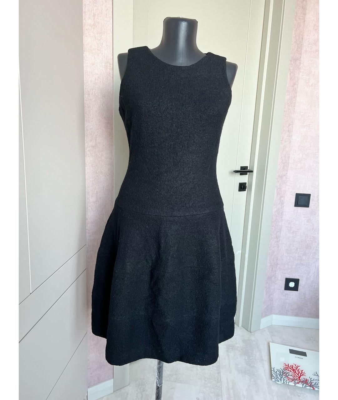 MICHAEL KORS Черное шерстяное коктейльное платье, фото 6