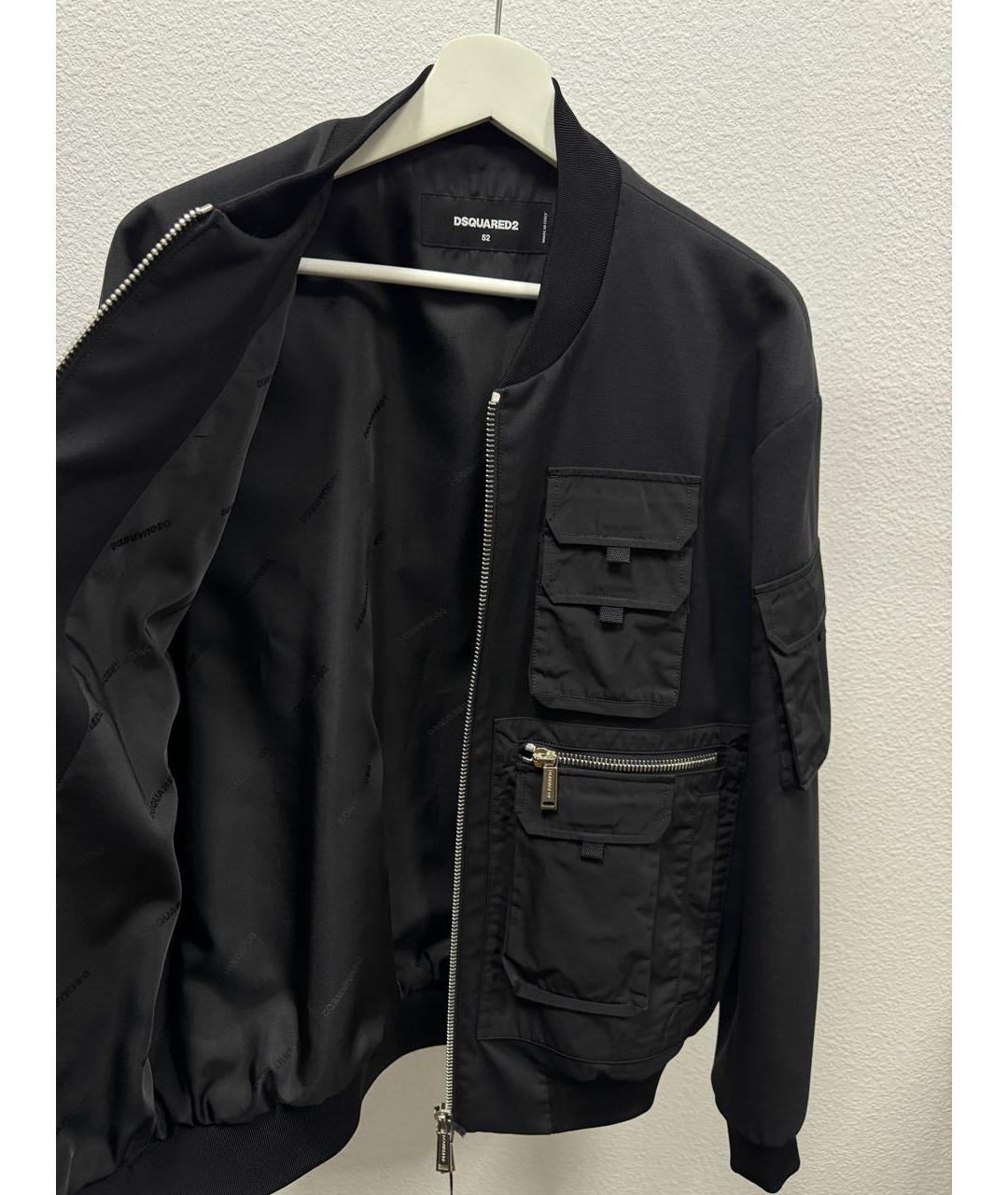 DSQUARED2 Черная шерстяная куртка, фото 6
