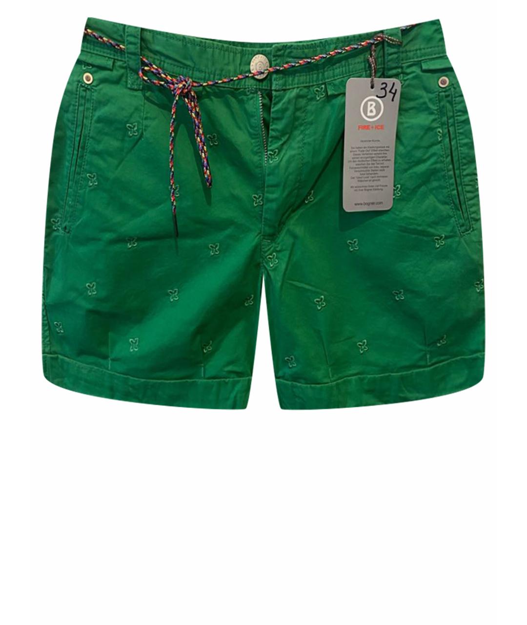 BOGNER Зеленые хлопковые шорты, фото 1