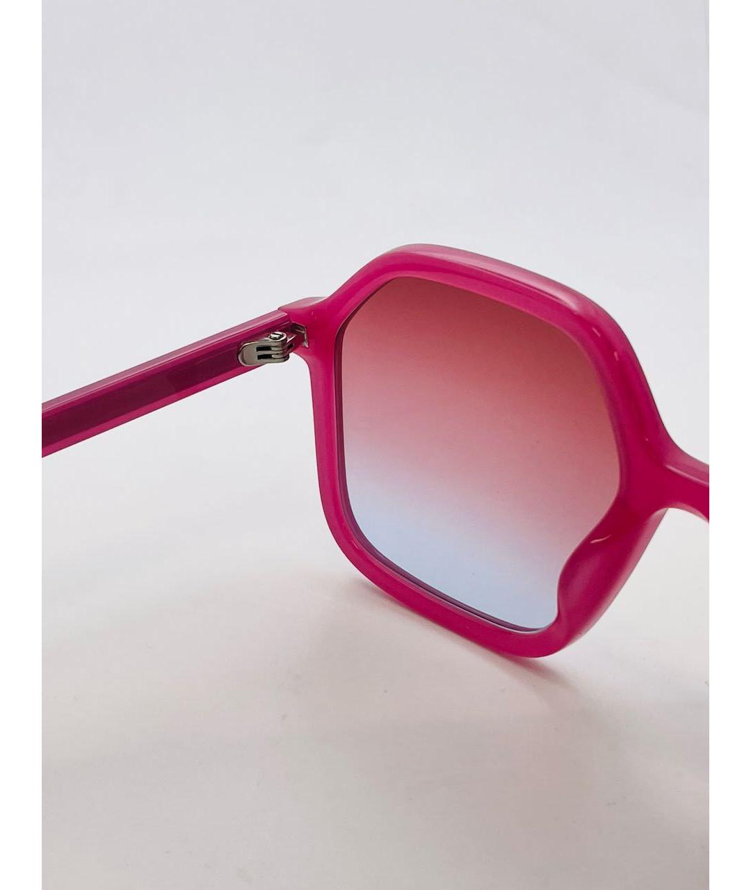 ISABEL MARANT Розовые пластиковые солнцезащитные очки, фото 5