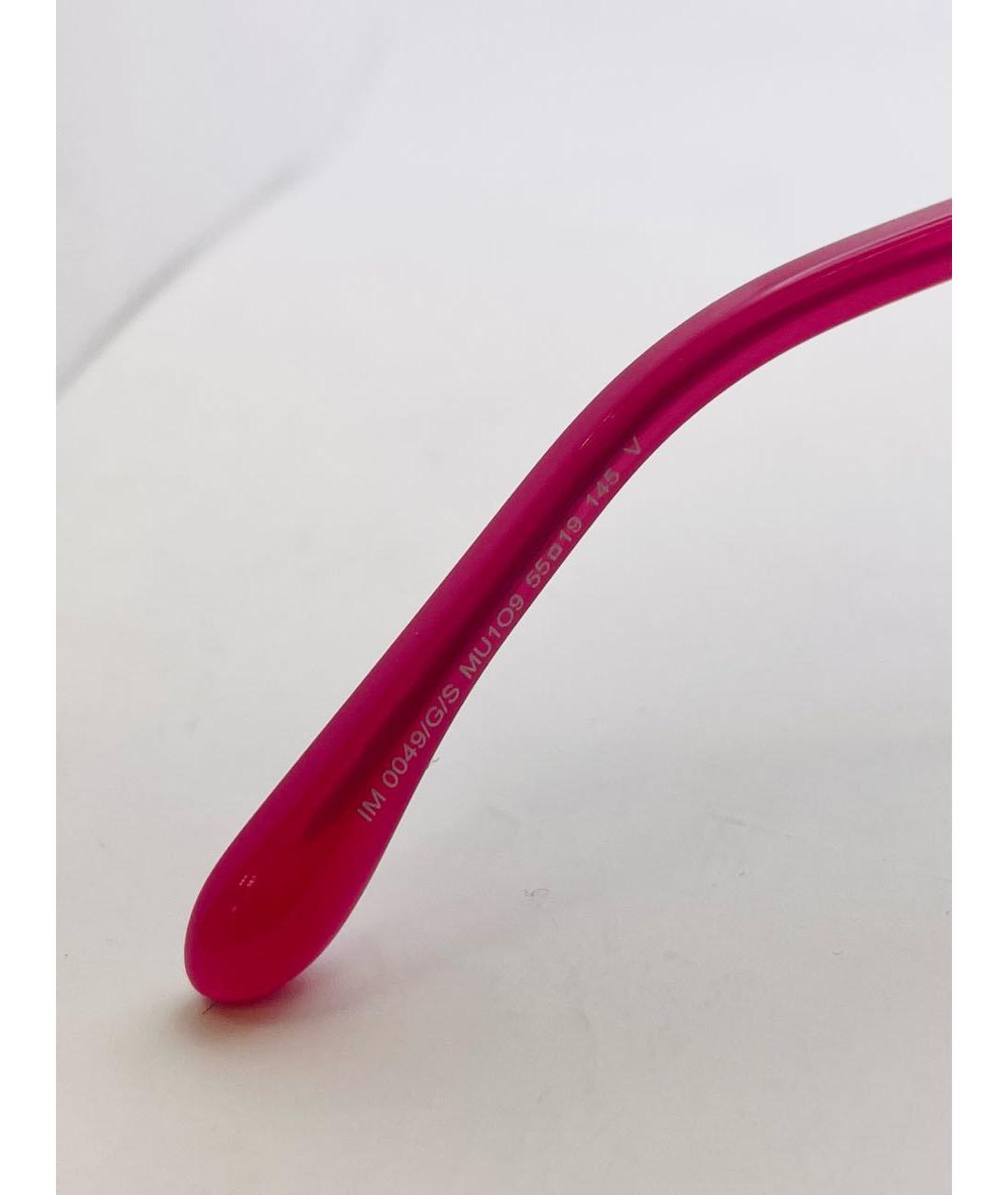 ISABEL MARANT Розовые пластиковые солнцезащитные очки, фото 4