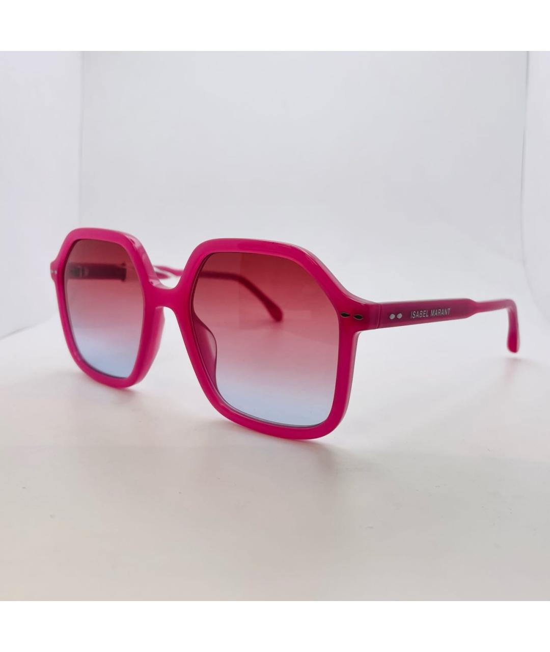 ISABEL MARANT Розовые пластиковые солнцезащитные очки, фото 2