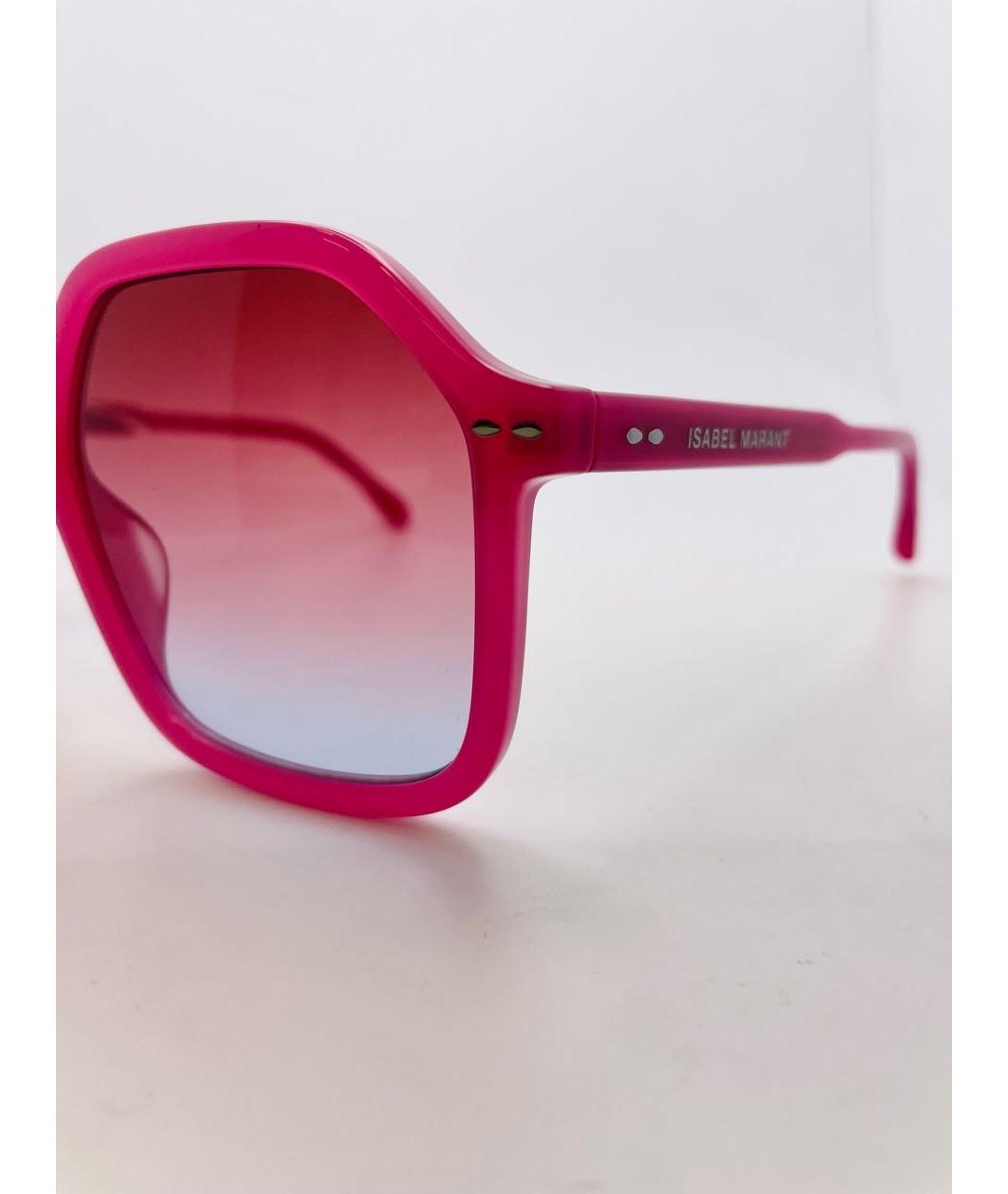 ISABEL MARANT Розовые пластиковые солнцезащитные очки, фото 3