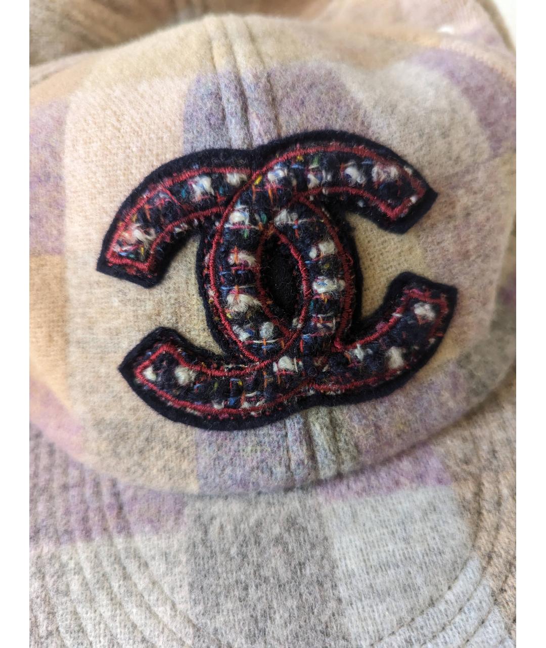 CHANEL PRE-OWNED Шерстяная кепка, фото 4