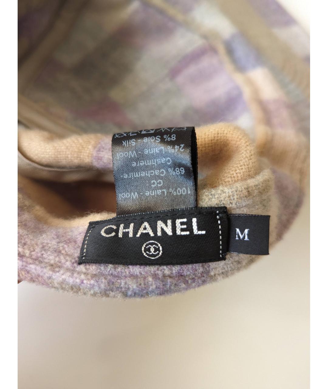 CHANEL PRE-OWNED Шерстяная кепка, фото 7