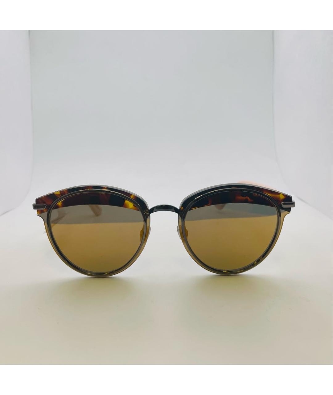 CHRISTIAN DIOR PRE-OWNED Золотые пластиковые солнцезащитные очки, фото 5