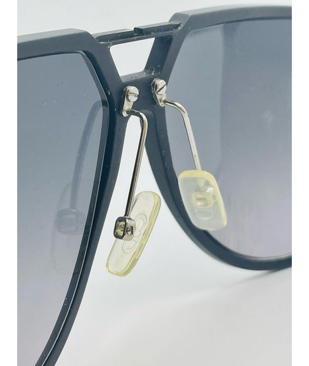 CHRISTIAN DIOR PRE-OWNED Антрацитовые металлические солнцезащитные очки, фото 7