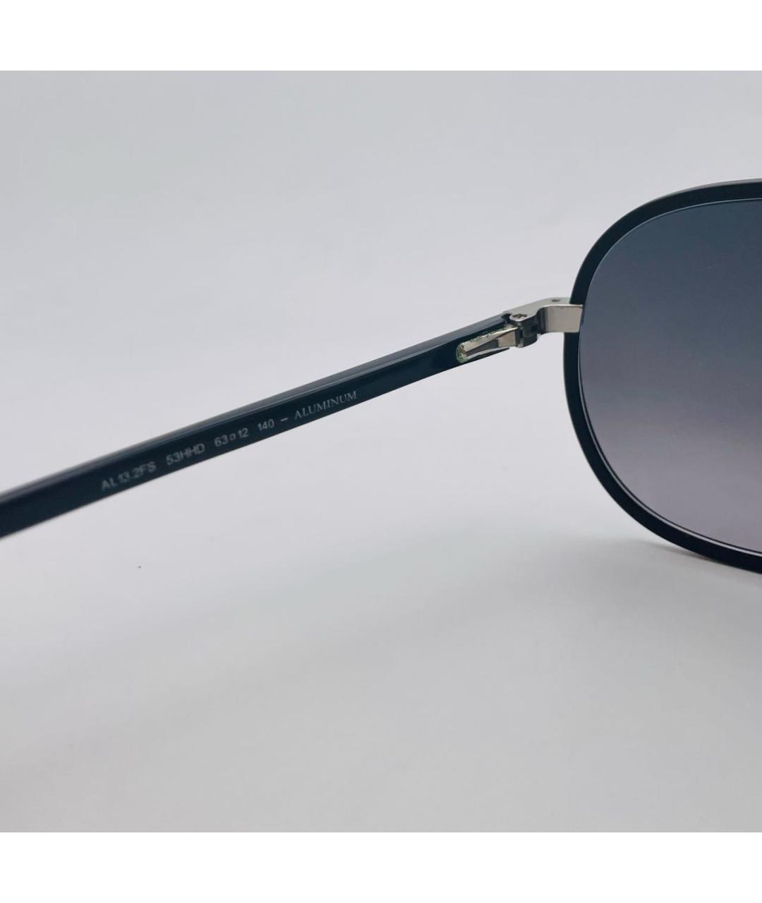 CHRISTIAN DIOR PRE-OWNED Антрацитовые металлические солнцезащитные очки, фото 4