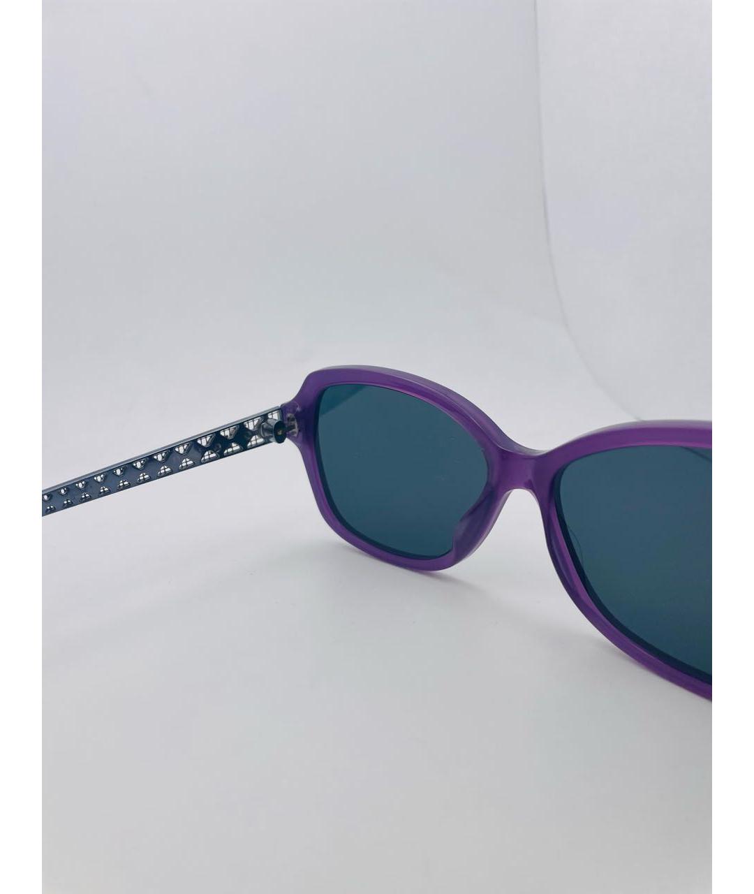 CHRISTIAN DIOR PRE-OWNED Фиолетовые пластиковые солнцезащитные очки, фото 4