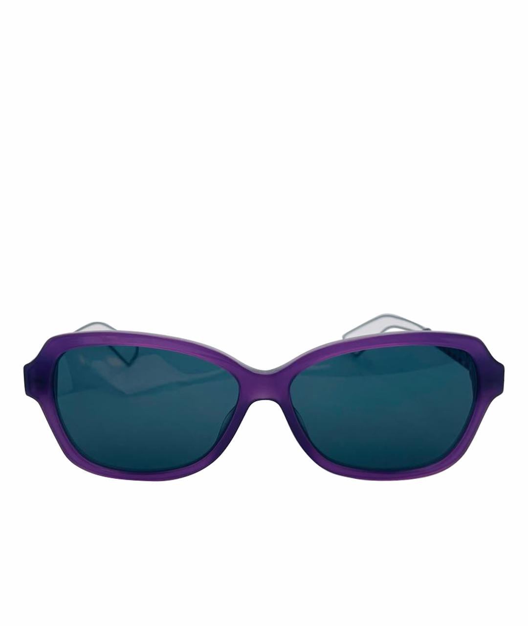 CHRISTIAN DIOR PRE-OWNED Фиолетовые пластиковые солнцезащитные очки, фото 1