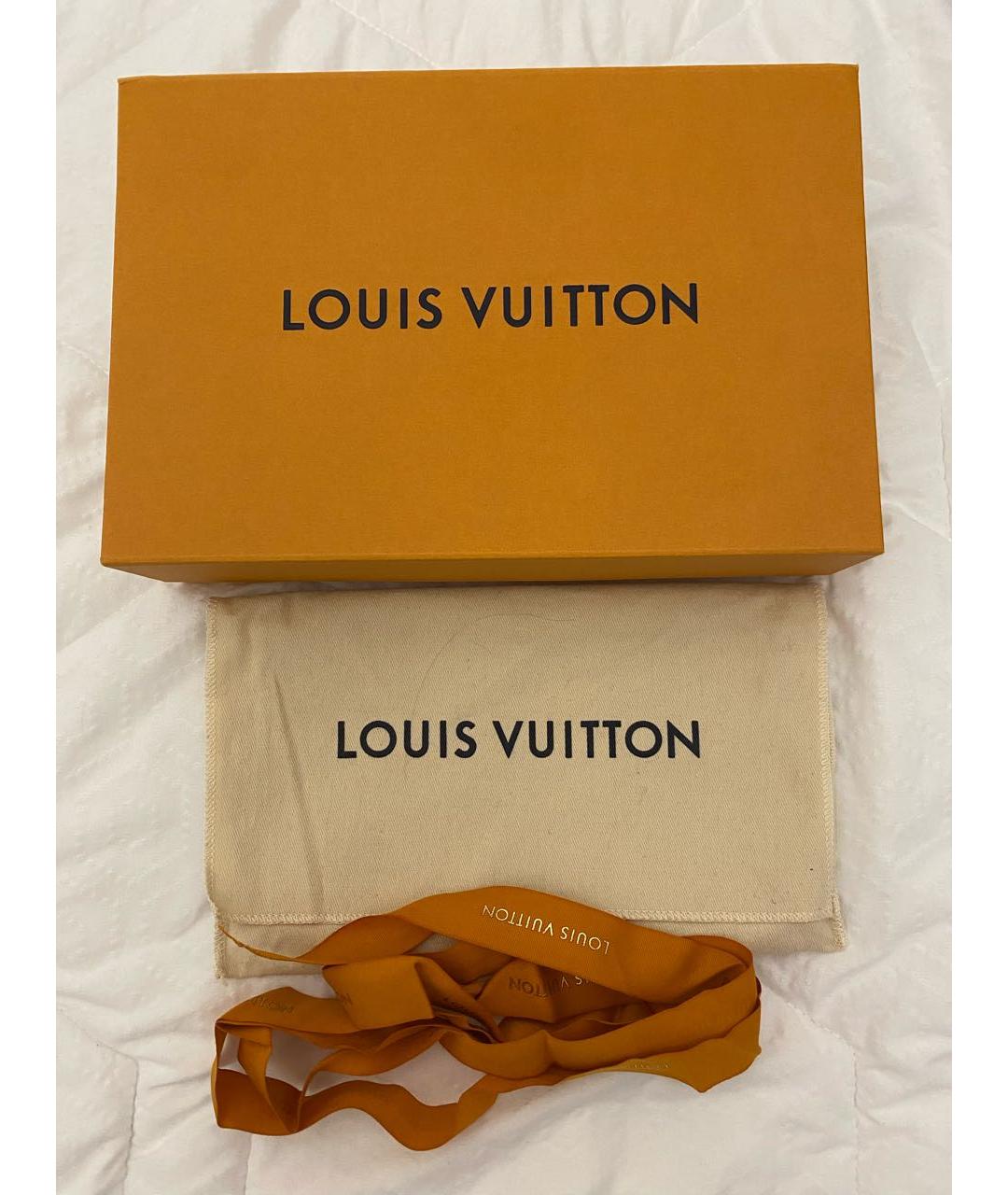LOUIS VUITTON PRE-OWNED Коричневая кожаная сумка через плечо, фото 7