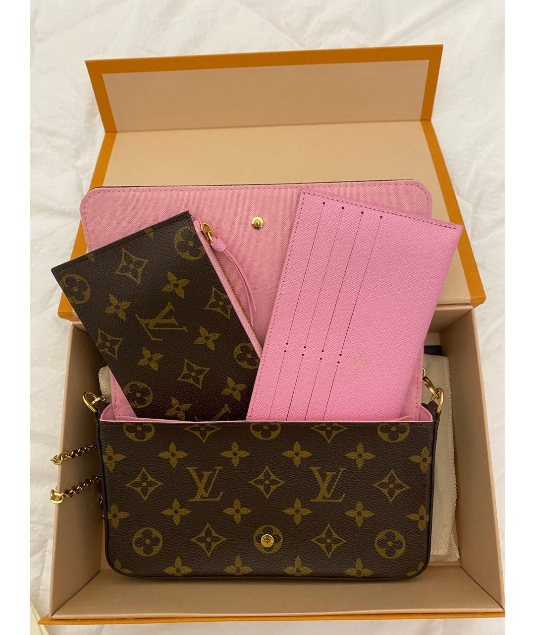 LOUIS VUITTON PRE-OWNED Коричневая кожаная сумка через плечо, фото 5