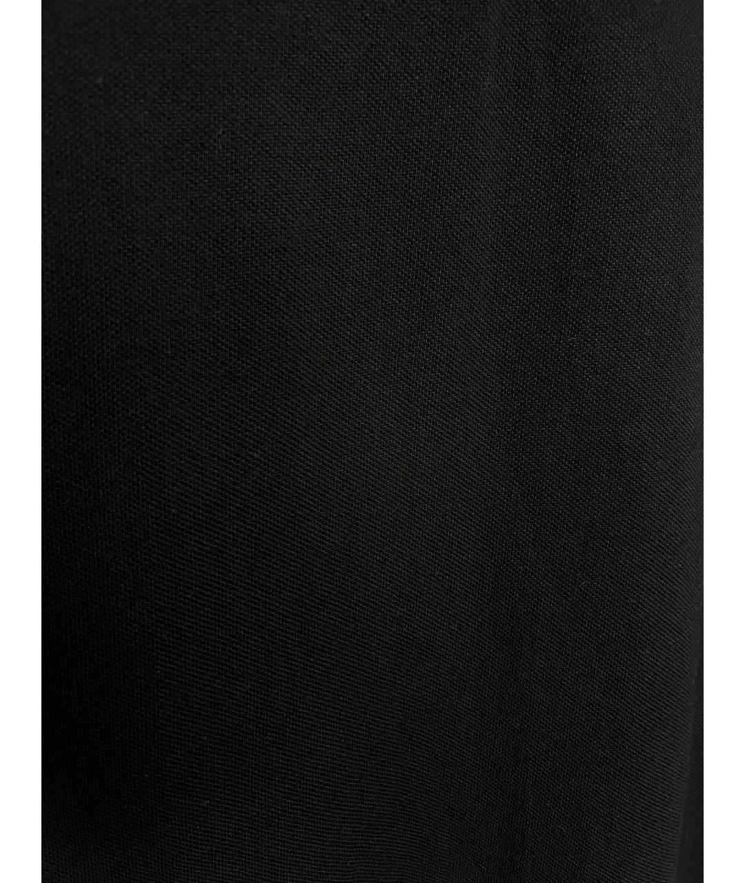 POLO RALPH LAUREN Черное хлопковое поло с коротким рукавом, фото 4