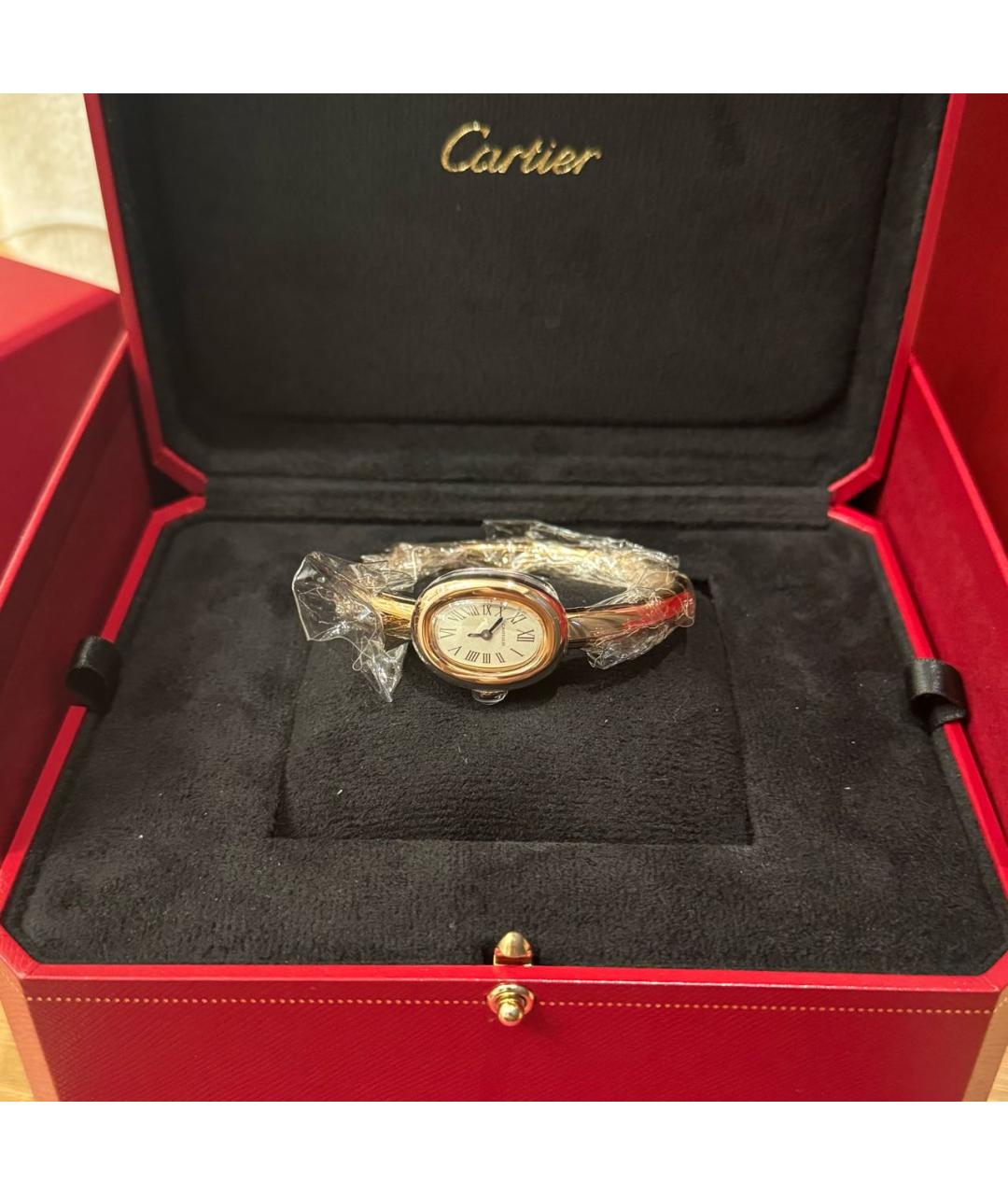 CARTIER Белые часы из розового золота, фото 2