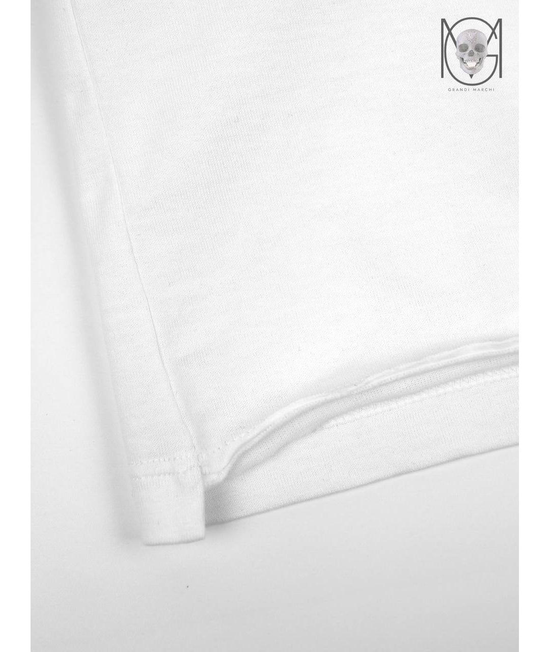 SAINT LAURENT Белая хлопковая футболка, фото 8