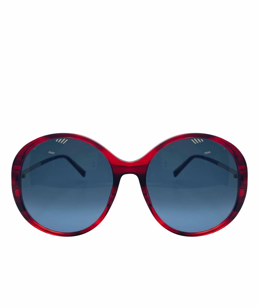 GIVENCHY Бордовые пластиковые солнцезащитные очки, фото 1