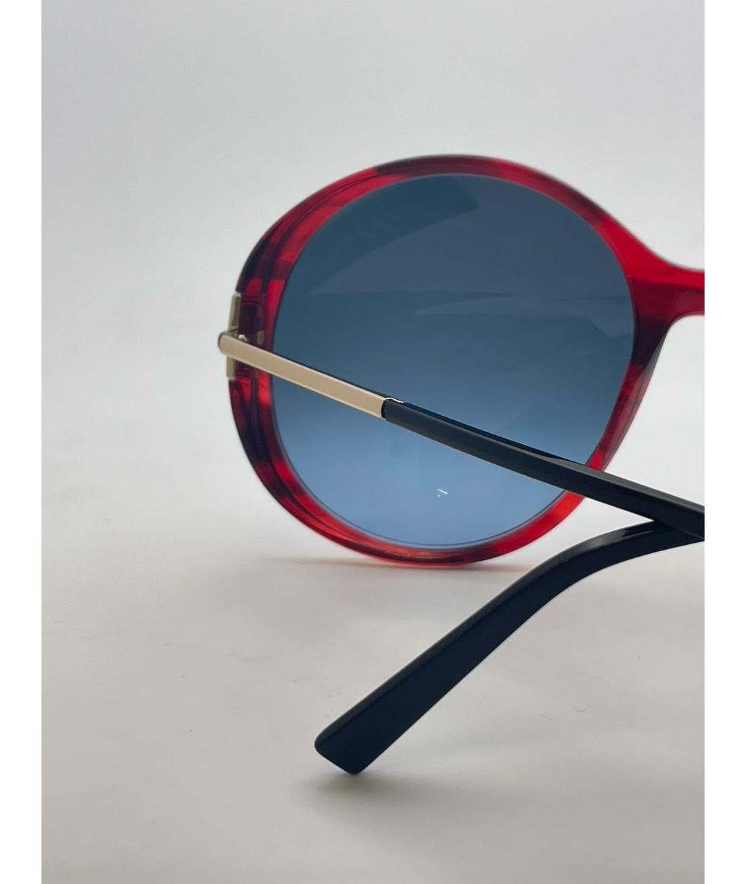 GIVENCHY Бордовые пластиковые солнцезащитные очки, фото 5