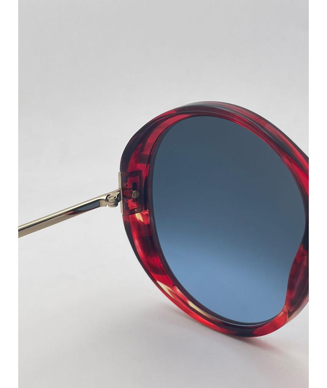 GIVENCHY Бордовые пластиковые солнцезащитные очки, фото 7