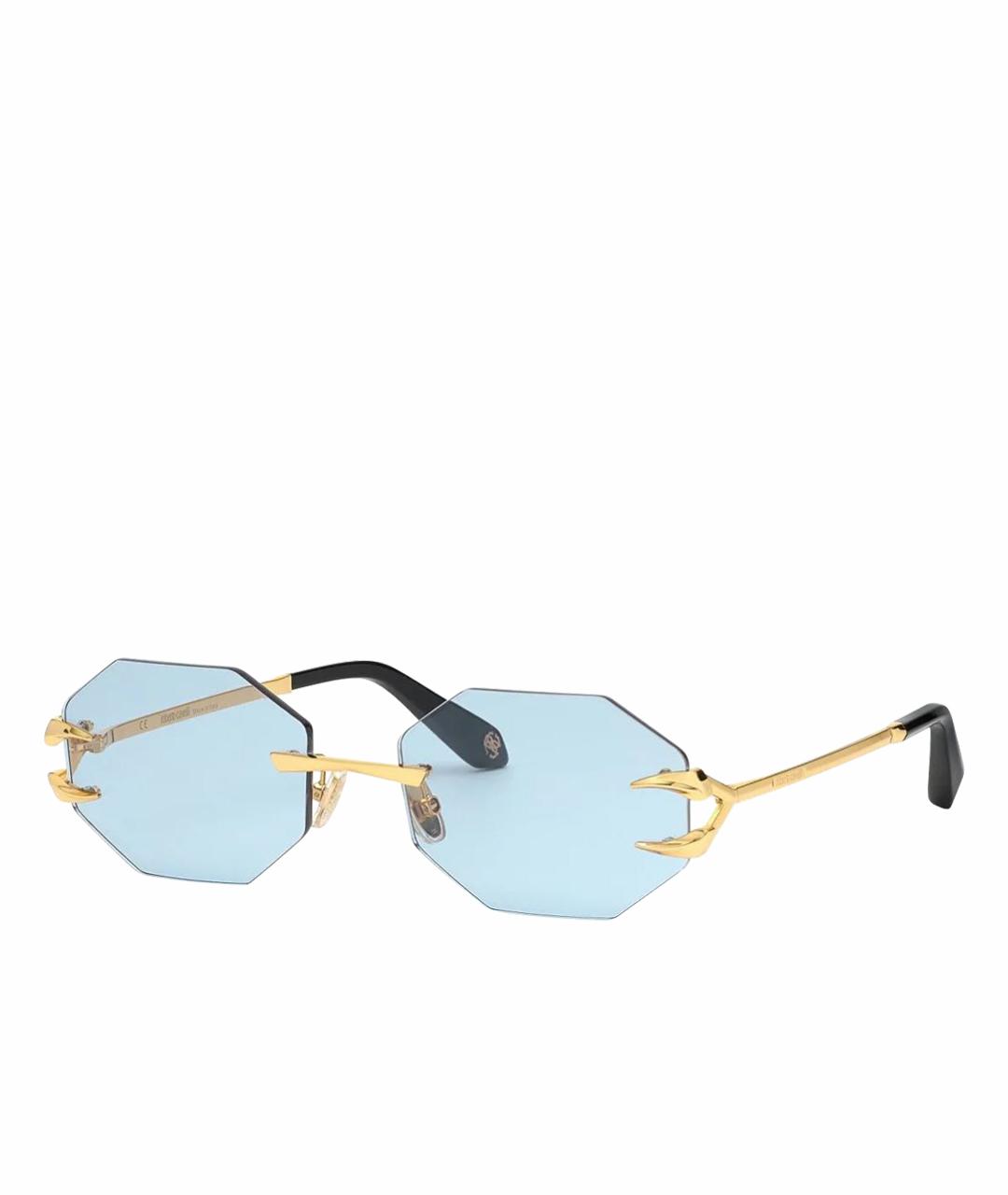 ROBERTO CAVALLI Голубые металлические солнцезащитные очки, фото 1