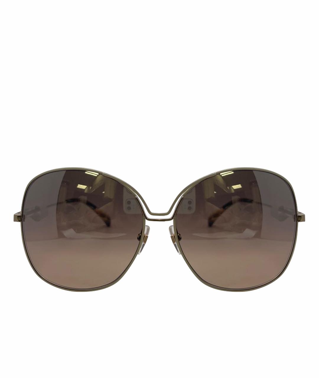 GIVENCHY Коричневые металлические солнцезащитные очки, фото 1