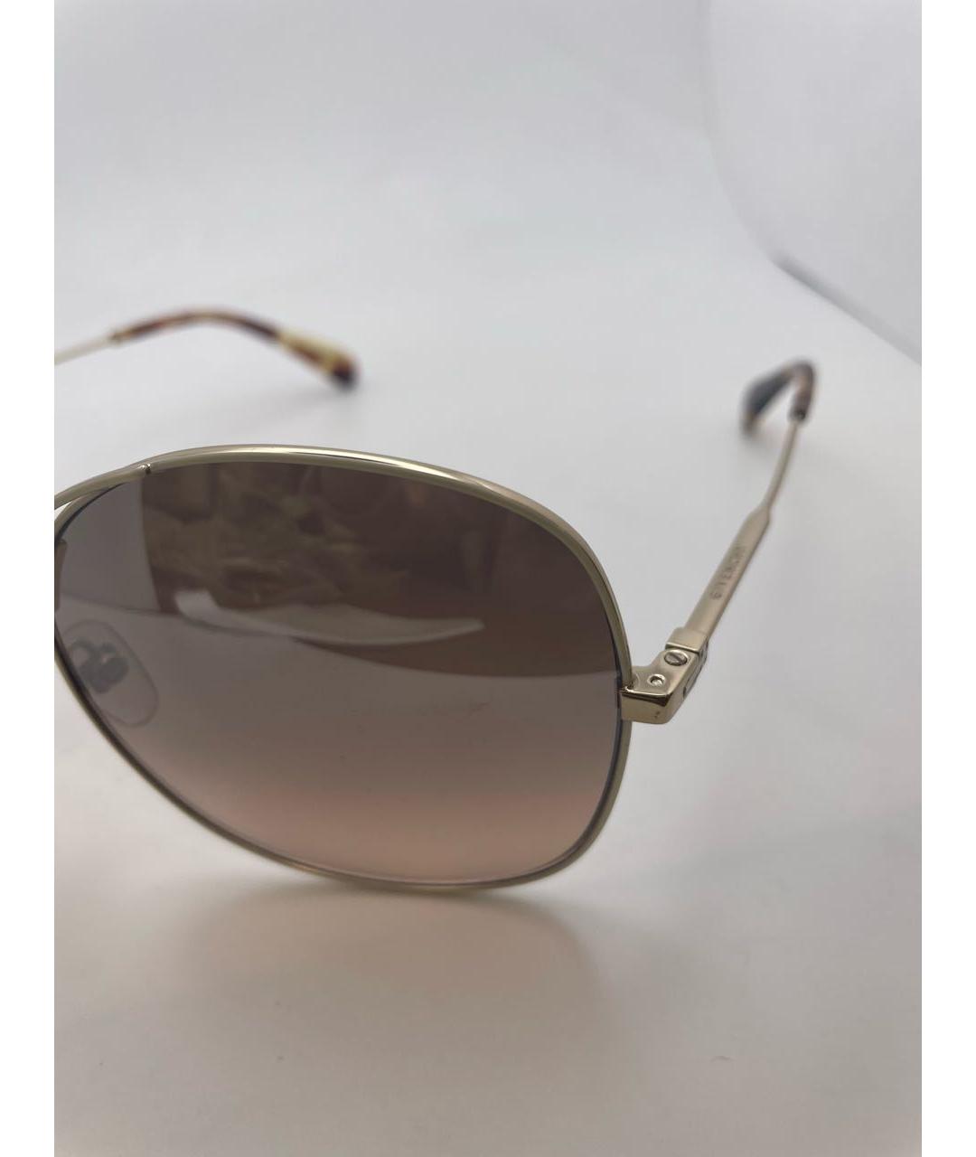 GIVENCHY Коричневые металлические солнцезащитные очки, фото 3