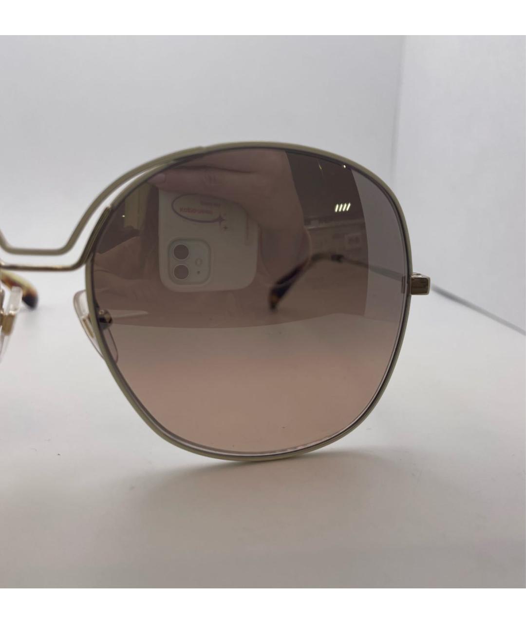 GIVENCHY Коричневые металлические солнцезащитные очки, фото 2