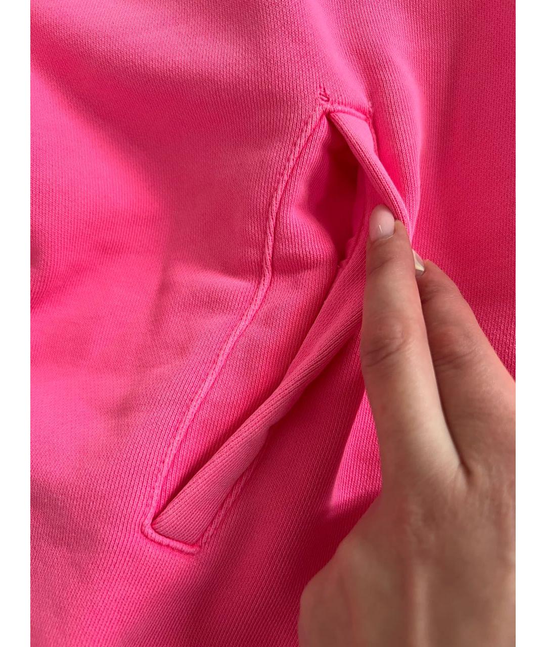 DIESEL Розовое хлопковое повседневное платье, фото 8
