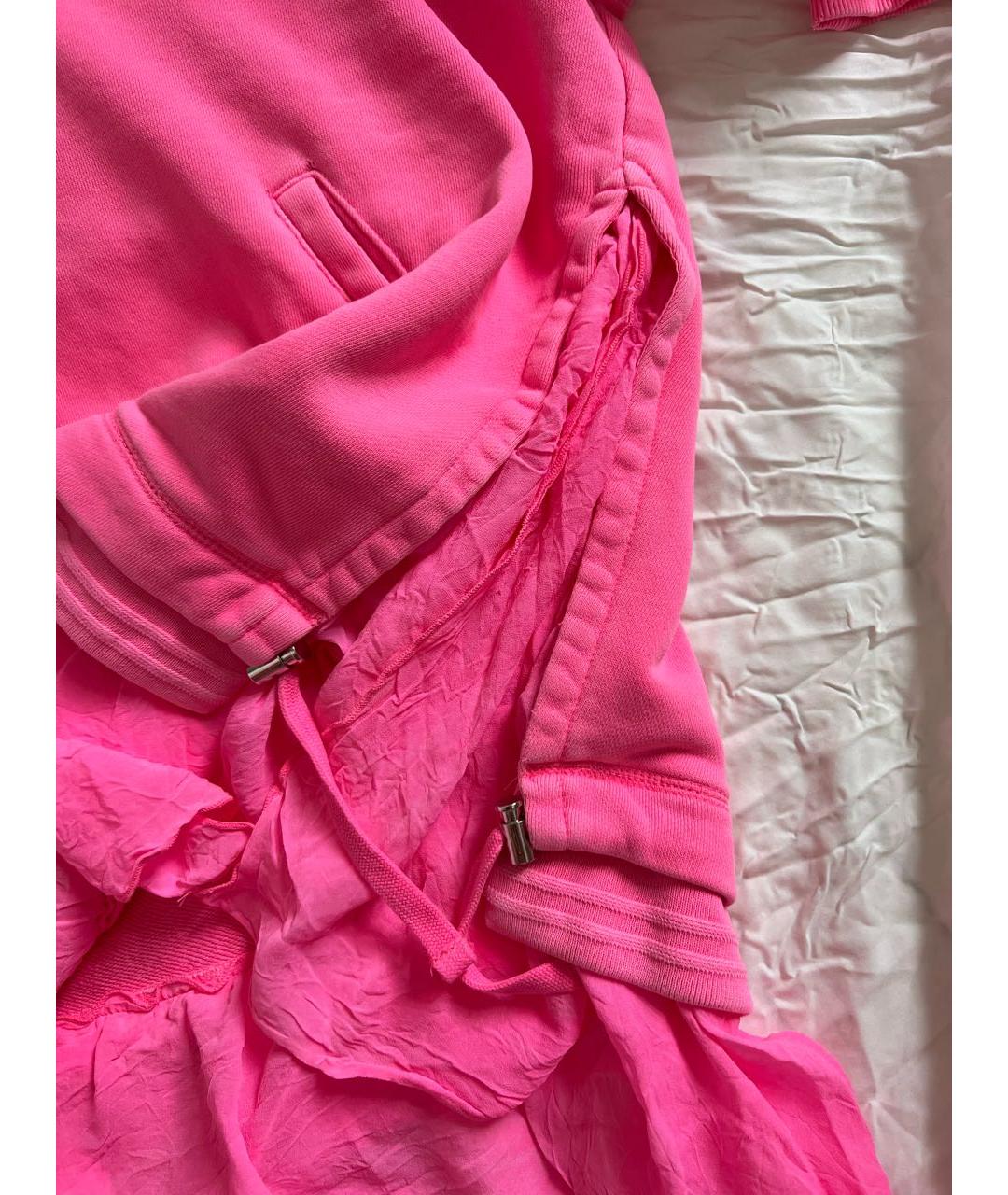 DIESEL Розовое хлопковое повседневное платье, фото 4