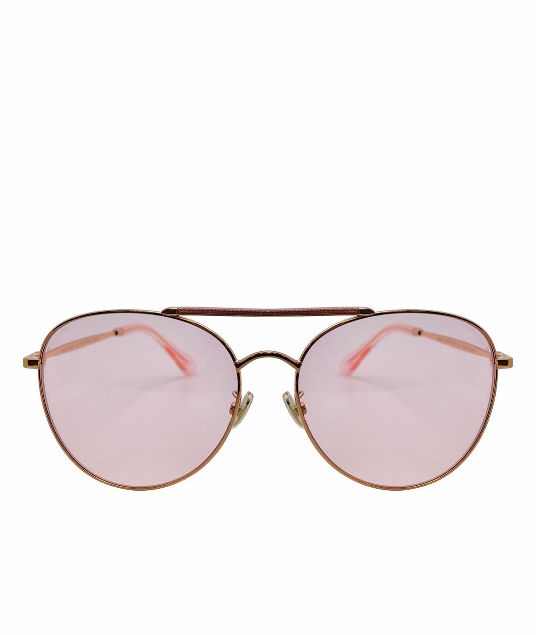 JIMMY CHOO Розовые металлические солнцезащитные очки, фото 1