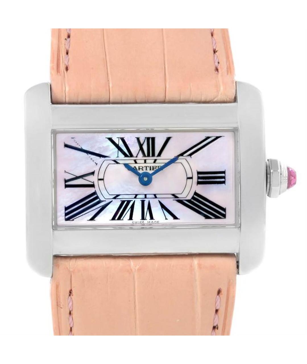 CARTIER Розовые металлические часы, фото 1