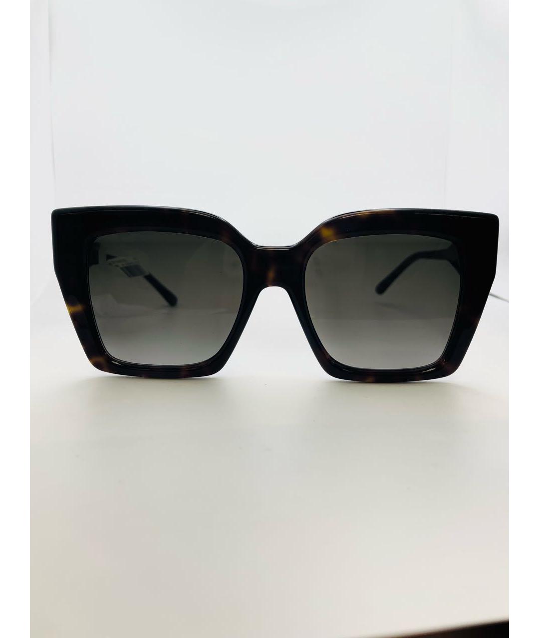 JIMMY CHOO Коричневые пластиковые солнцезащитные очки, фото 8