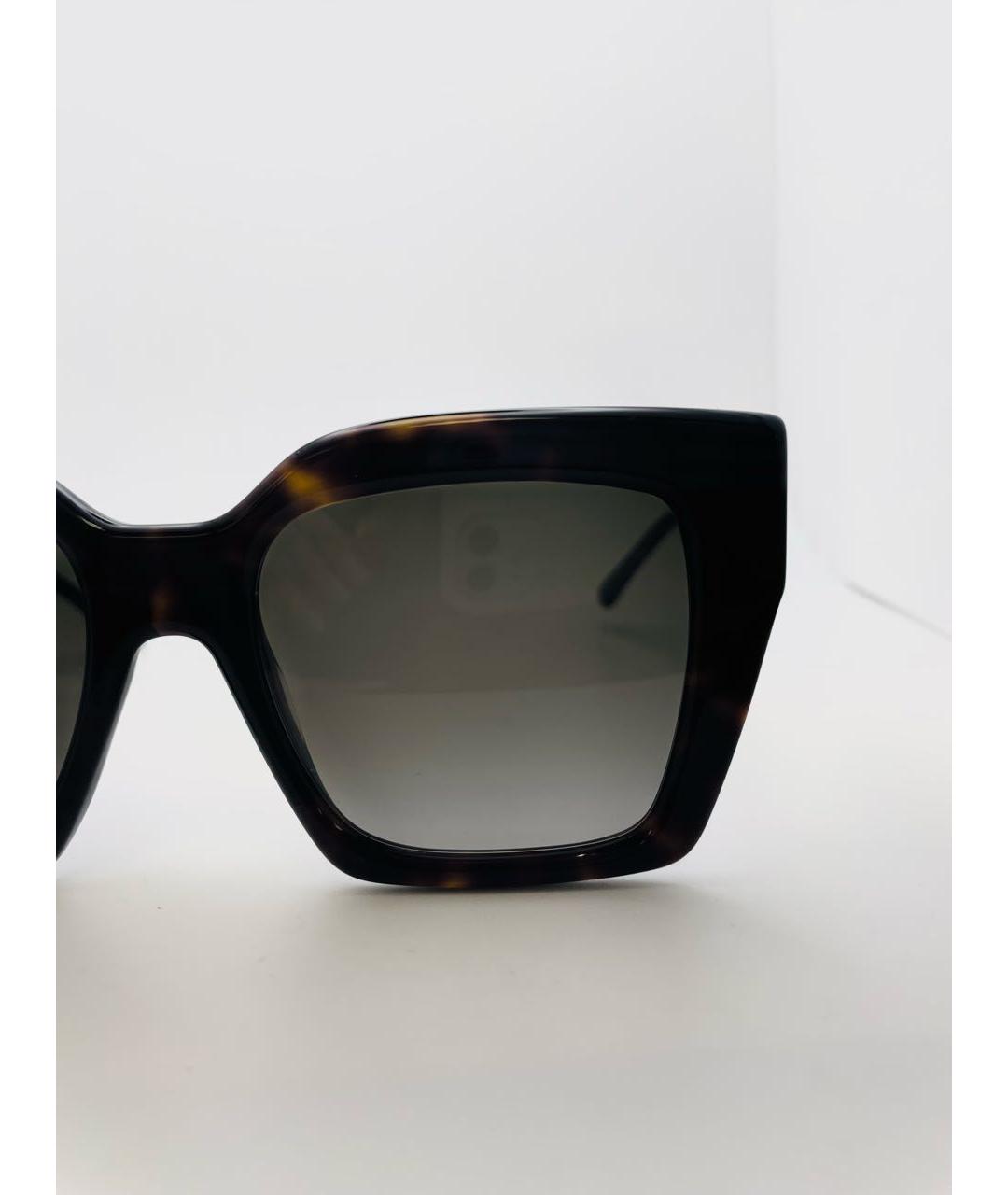 JIMMY CHOO Коричневые пластиковые солнцезащитные очки, фото 3