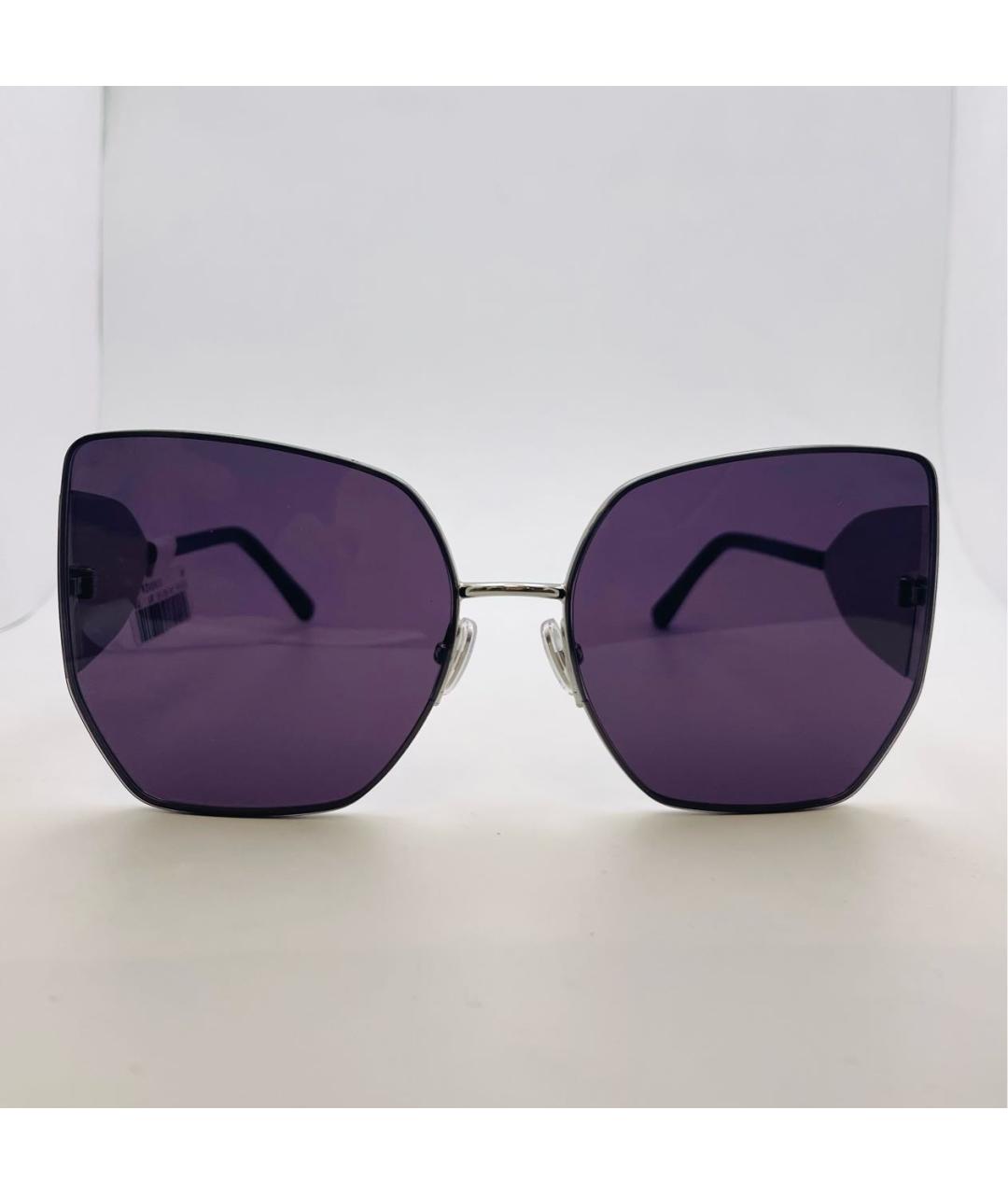 JIMMY CHOO Фиолетовые металлические солнцезащитные очки, фото 7