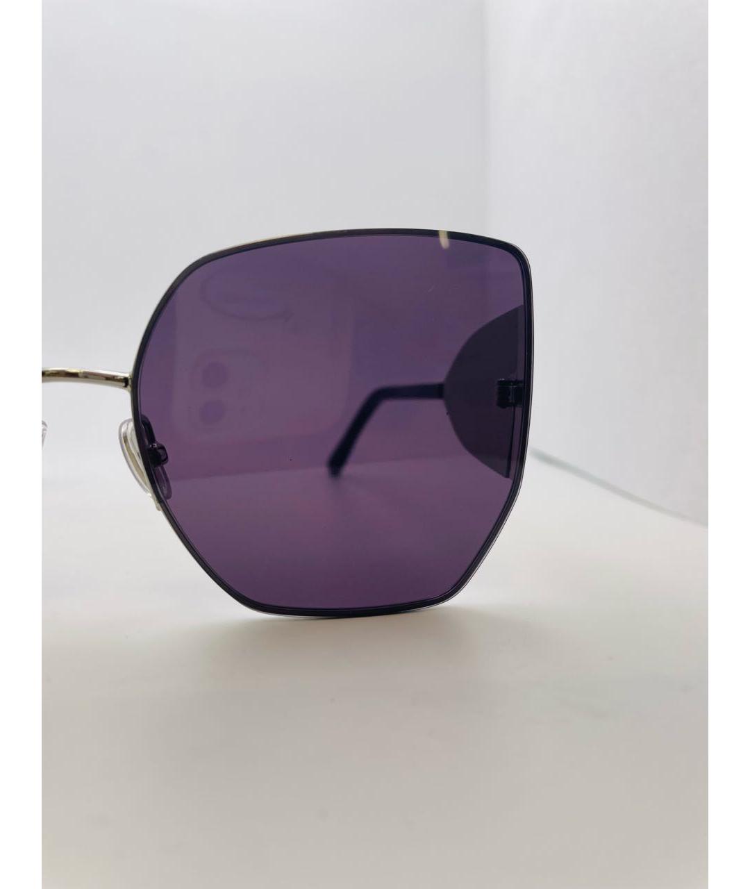 JIMMY CHOO Фиолетовые металлические солнцезащитные очки, фото 5