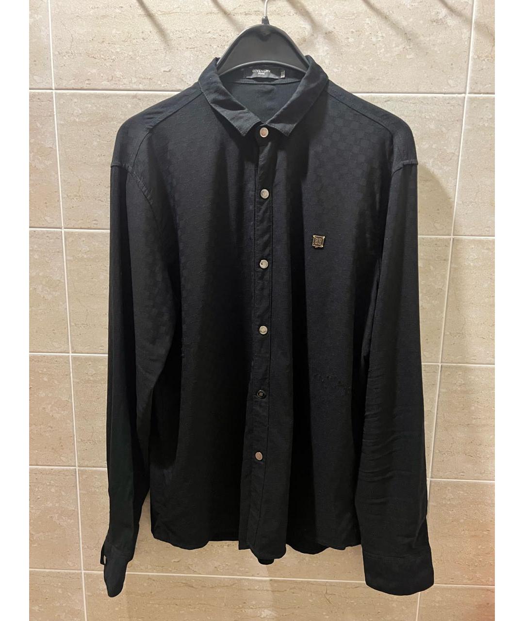 GIVENCHY Черная хлопко-лиоцелловая кэжуал рубашка, фото 9