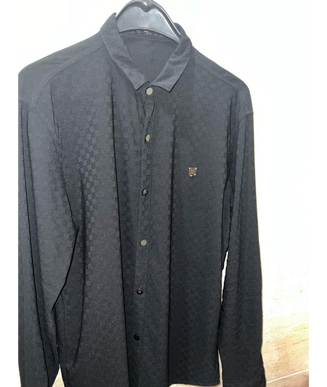 GIVENCHY Черная хлопко-лиоцелловая кэжуал рубашка, фото 8