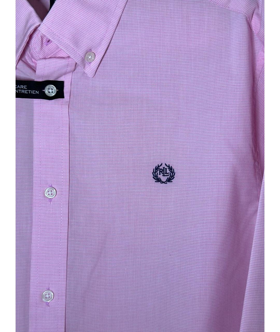 POLO RALPH LAUREN Розовая хлопковая рубашка, фото 4