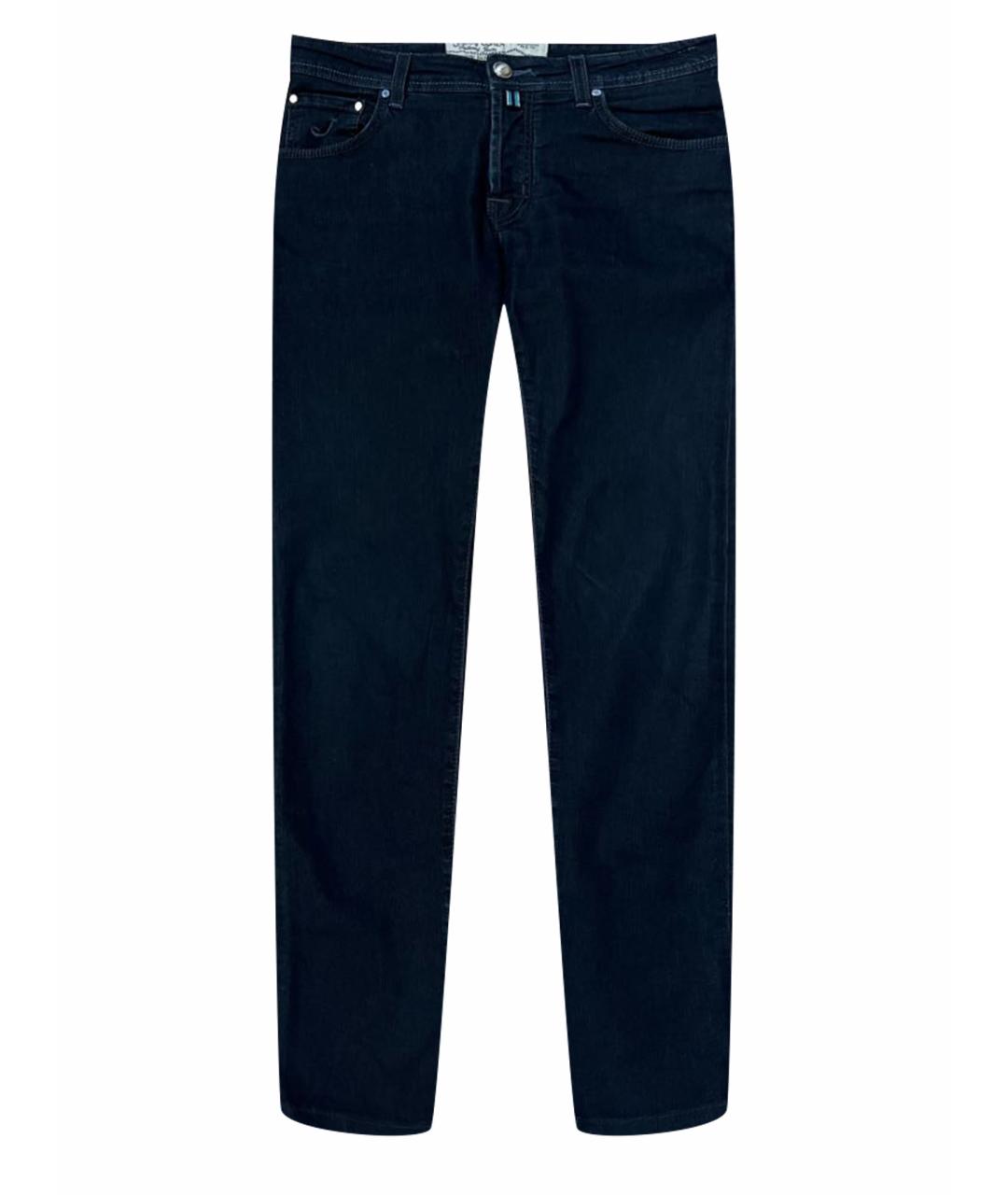 JACOB COHEN Темно-синие хлопко-полиэстеровые джинсы скинни, фото 1