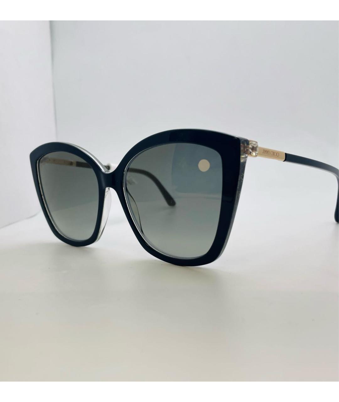 JIMMY CHOO Черные пластиковые солнцезащитные очки, фото 3