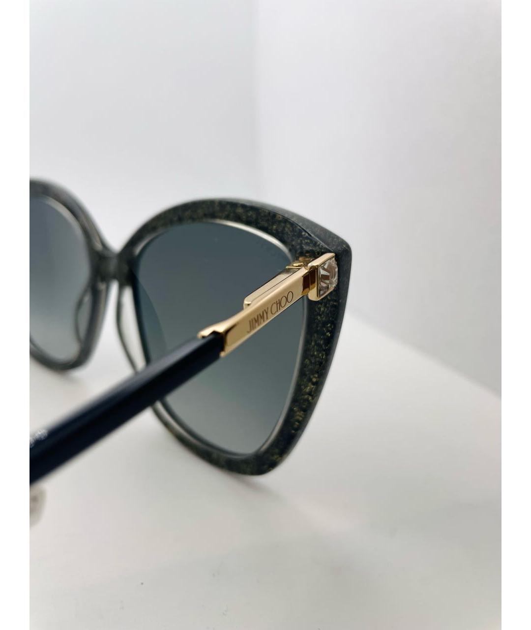 JIMMY CHOO Черные пластиковые солнцезащитные очки, фото 6