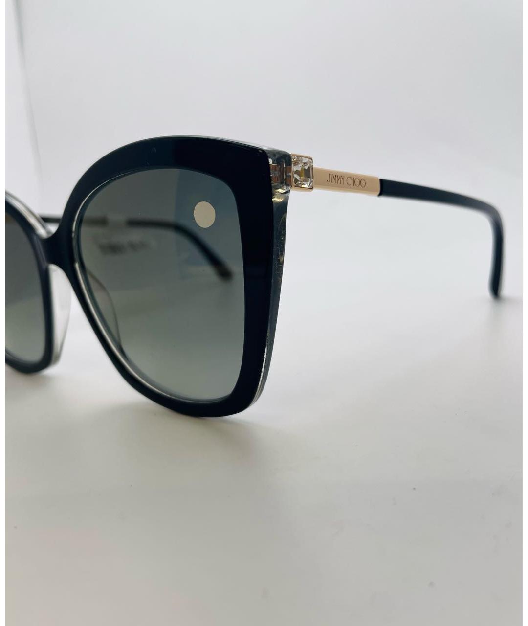 JIMMY CHOO Черные пластиковые солнцезащитные очки, фото 2