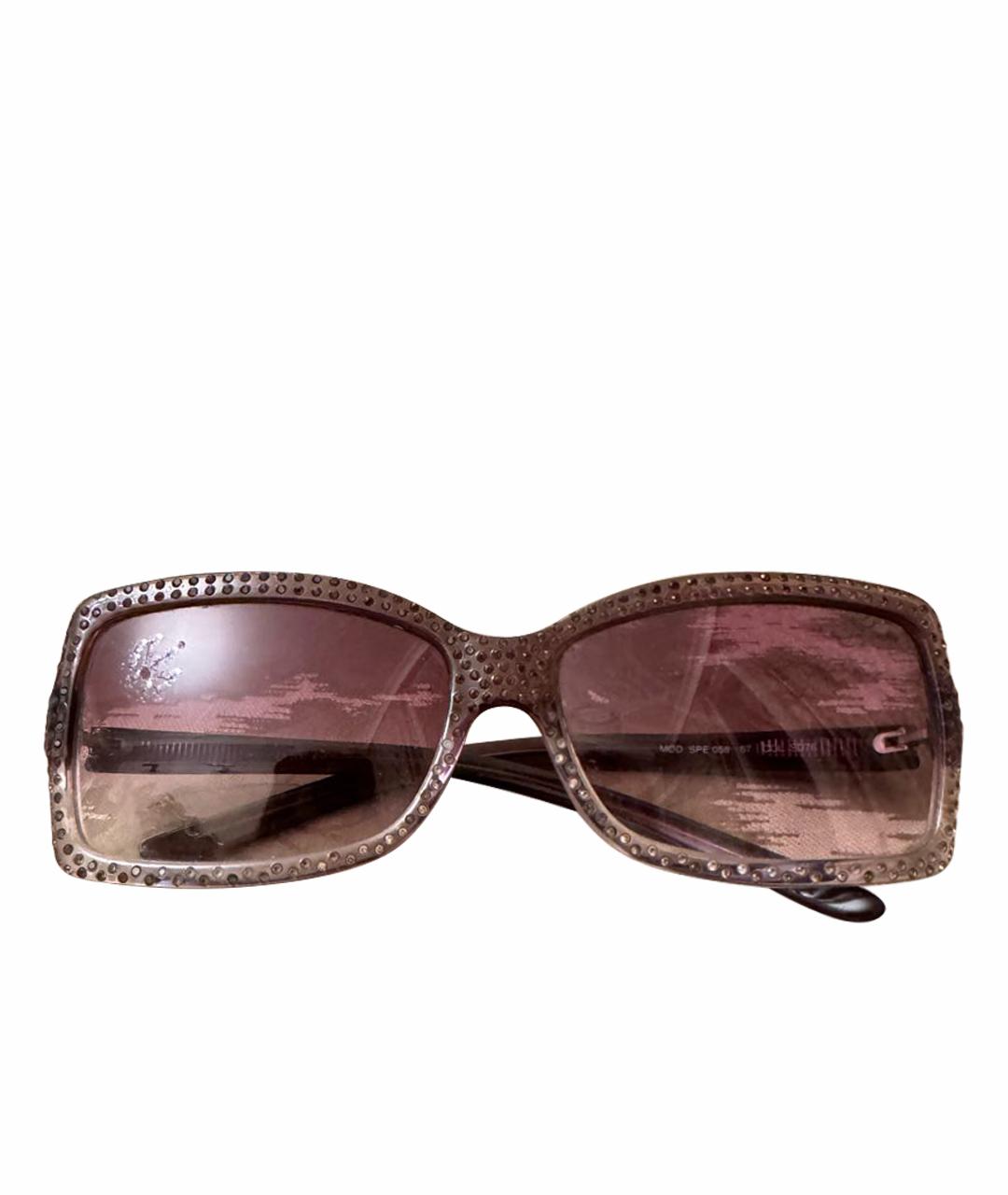 LA PERLA Фиолетовые пластиковые солнцезащитные очки, фото 1
