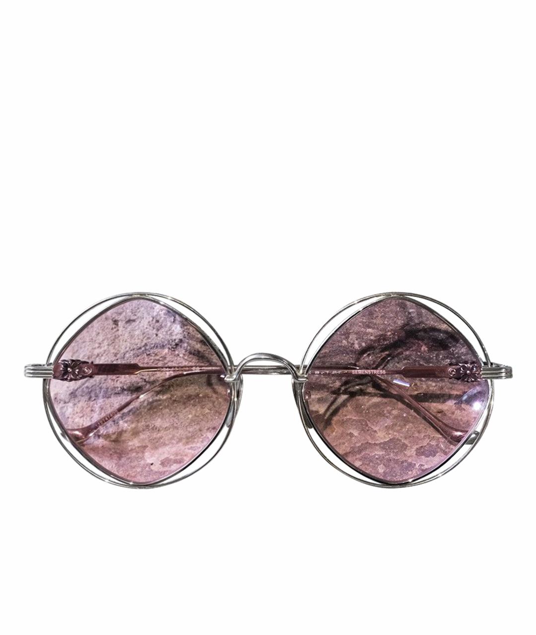 CHROME HEARTS Серые металлические солнцезащитные очки, фото 1