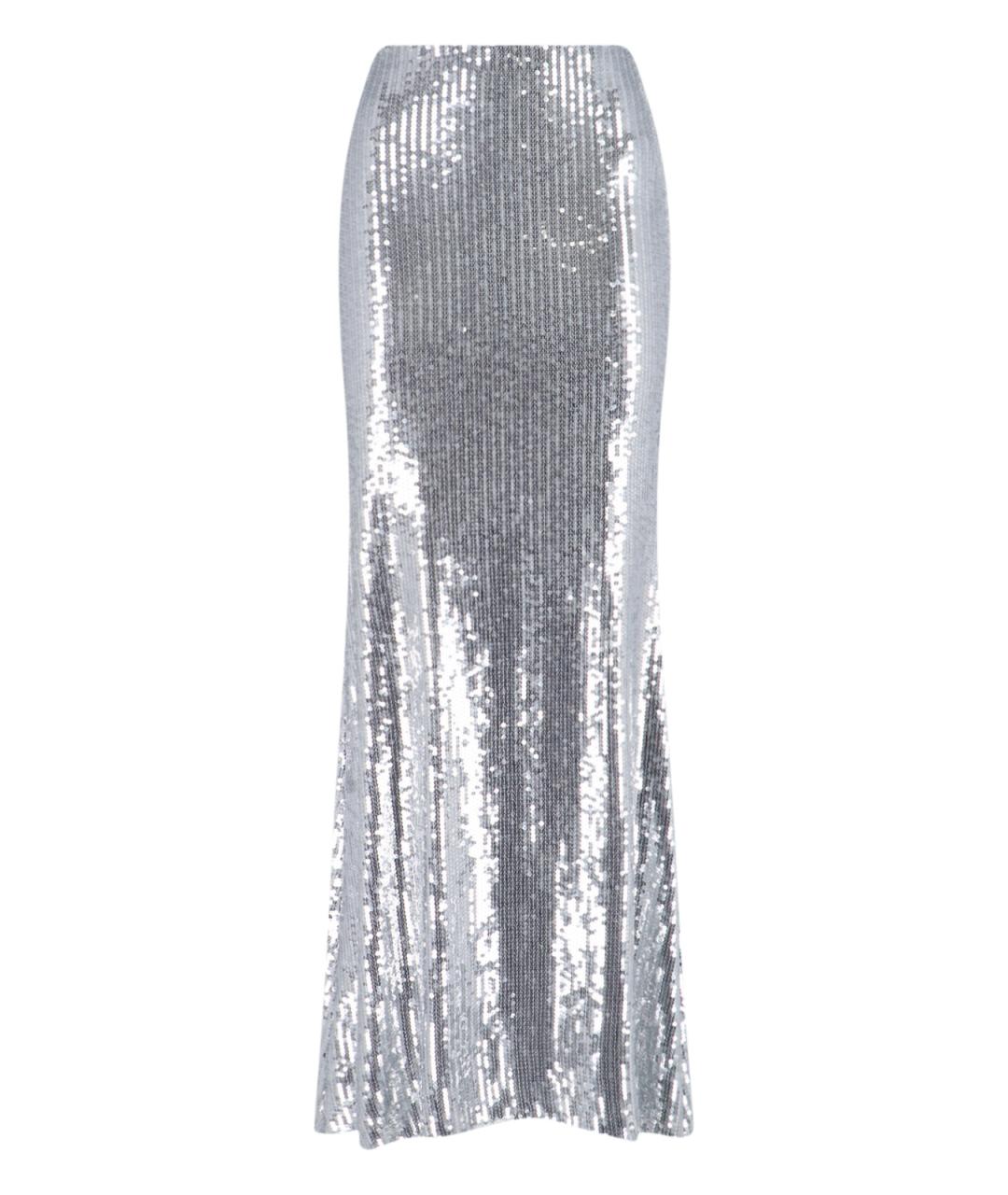 GIUSEPPE DI MORABITO Серебряная юбка макси, фото 1