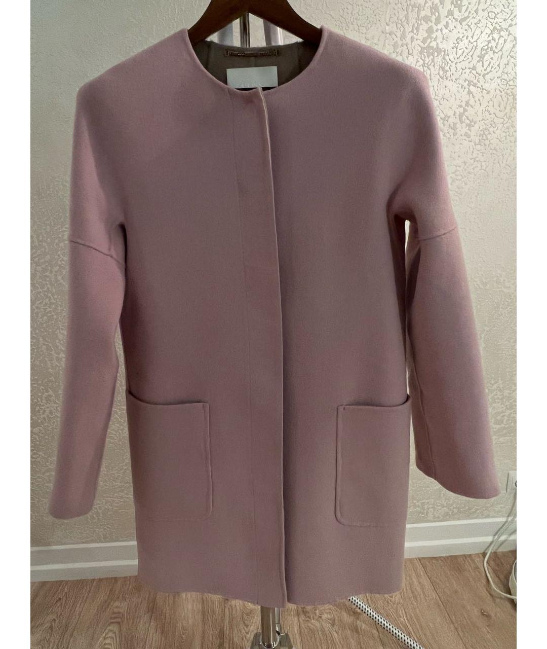 HUGO BOSS Розовое шерстяное пальто, фото 7