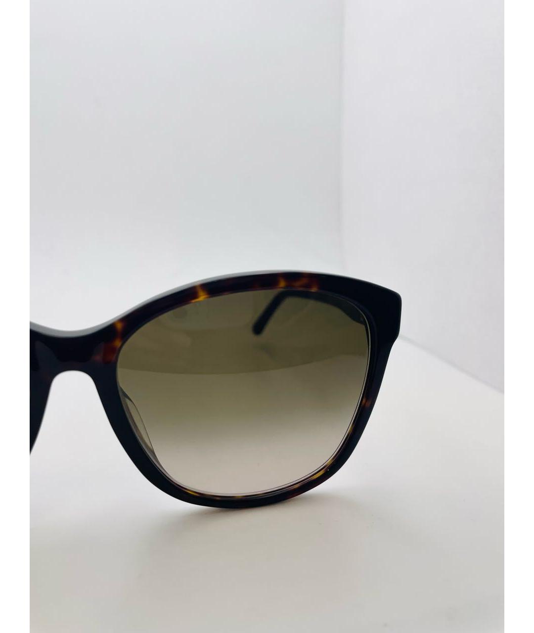 JIMMY CHOO Коричневые пластиковые солнцезащитные очки, фото 3