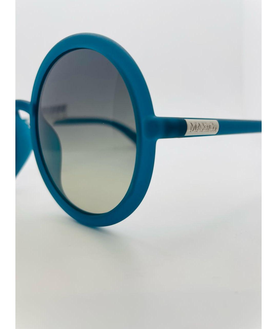 MAX&CO Бирюзовые пластиковые солнцезащитные очки, фото 8