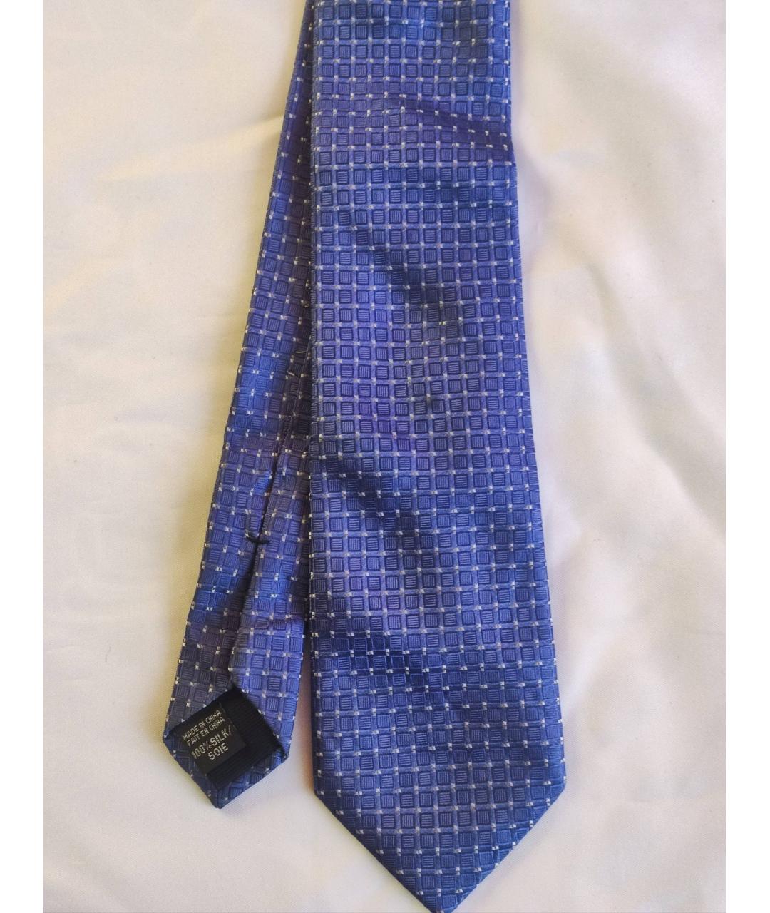 MICHAEL KORS Синий шелковый галстук, фото 2