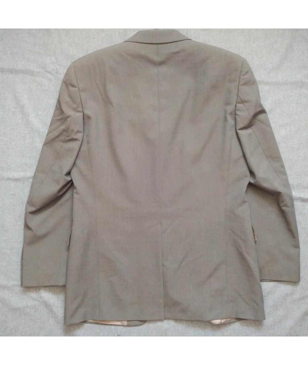 HUGO BOSS Серый шерстяной пиджак, фото 2