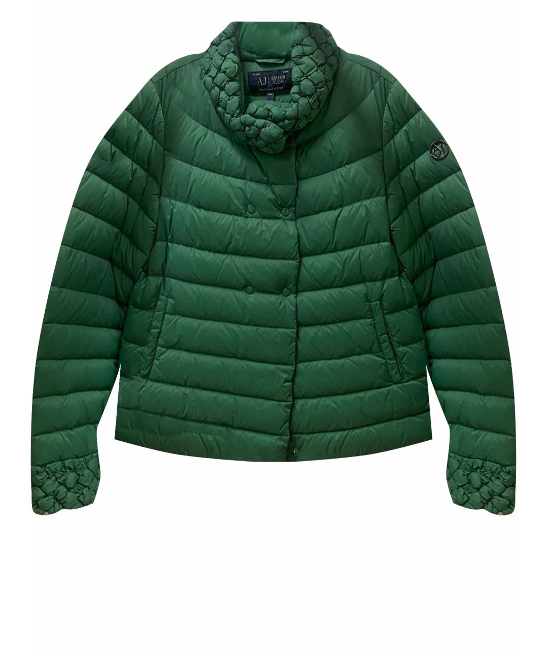 ARMANI JEANS Зеленая ацетатная куртка, фото 1